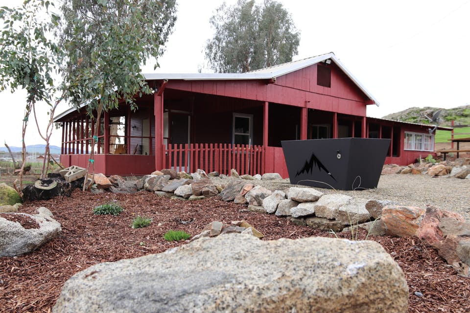 Enjoy an evening gathered around the gas firepit.