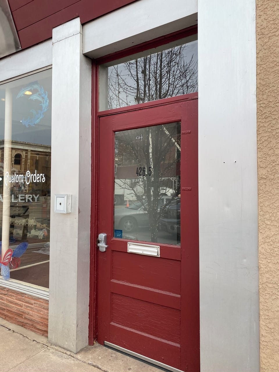 Front building door