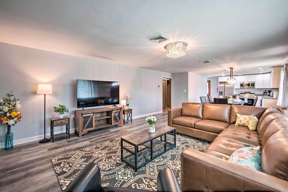 Living Room | Main Level | Smart TV | Central Heat & A/C