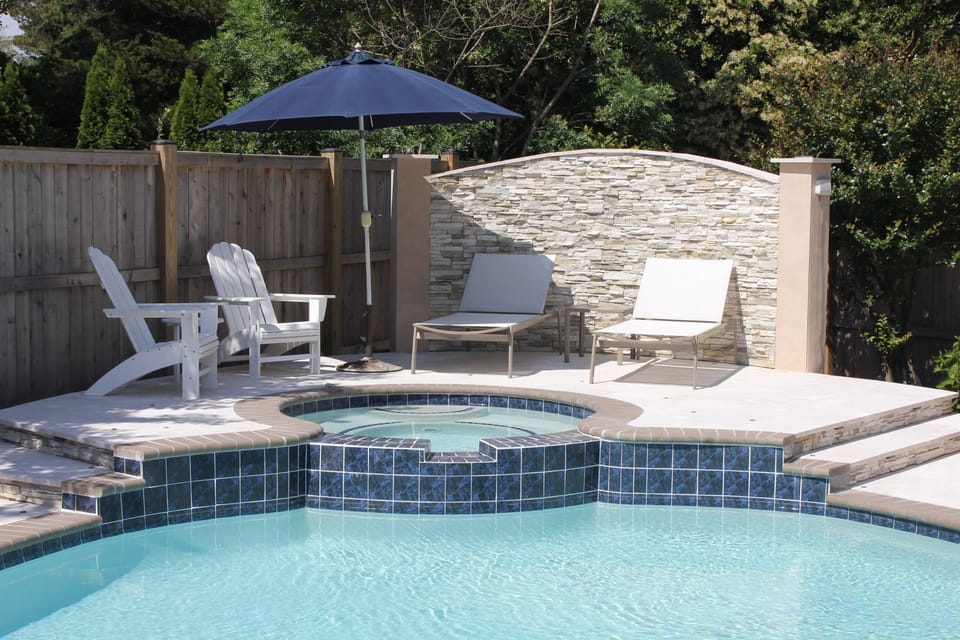 We have plenty of chairs, loungers, and pool floats for your use.