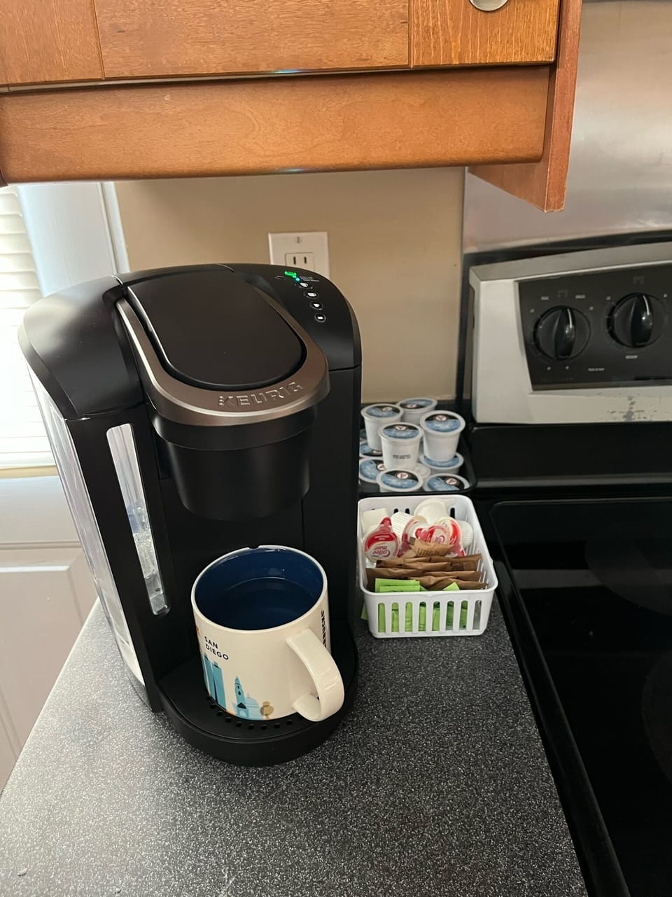 Kurieg Machine with complimentary k-cups
