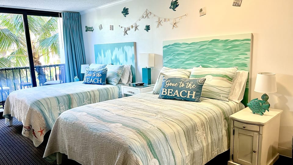 Studio has 2 full beds.