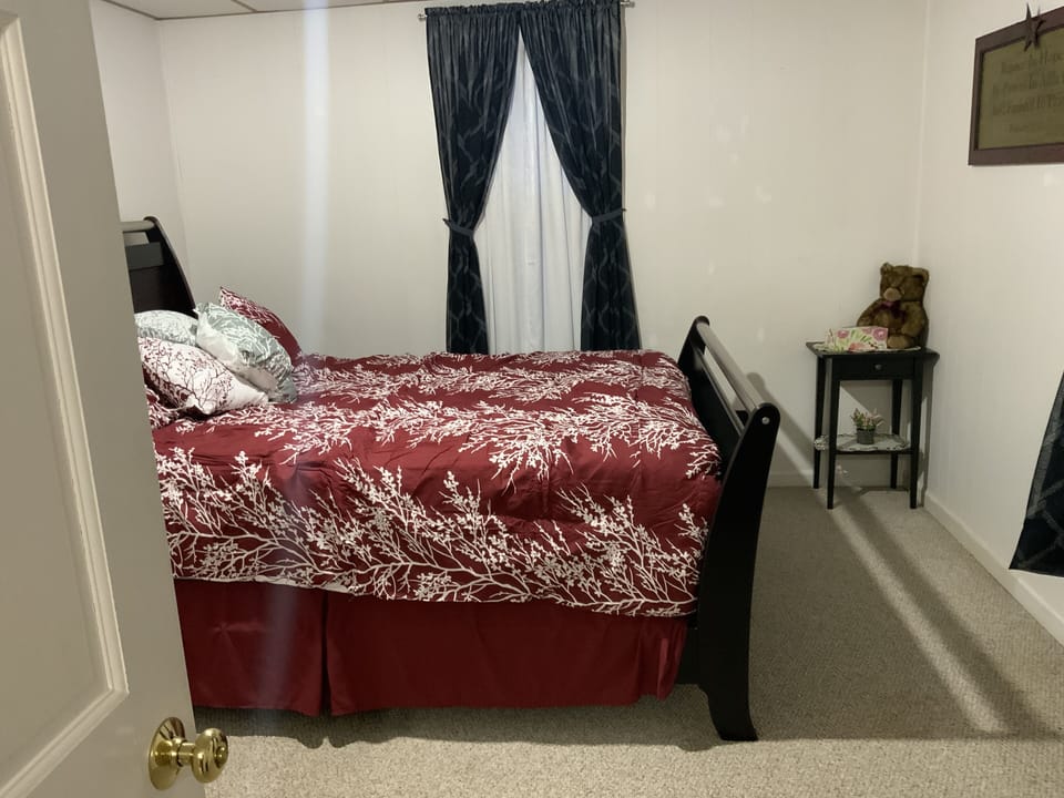 Master bedroom with master bath.