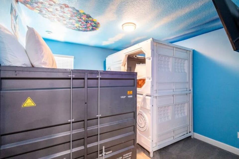 2 sets of full-over-full bunk beds