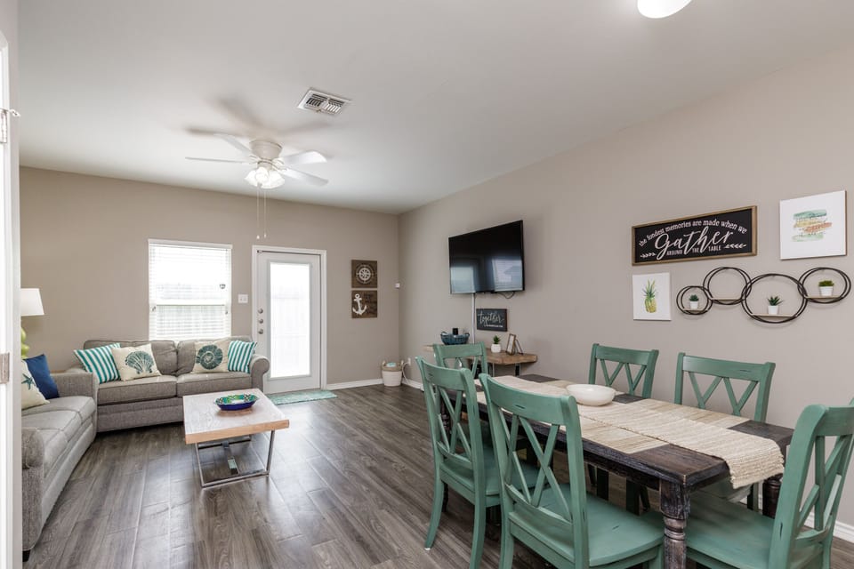 Share meals and laughter in the stylish dining area, enhanced by the coastal ambiance.