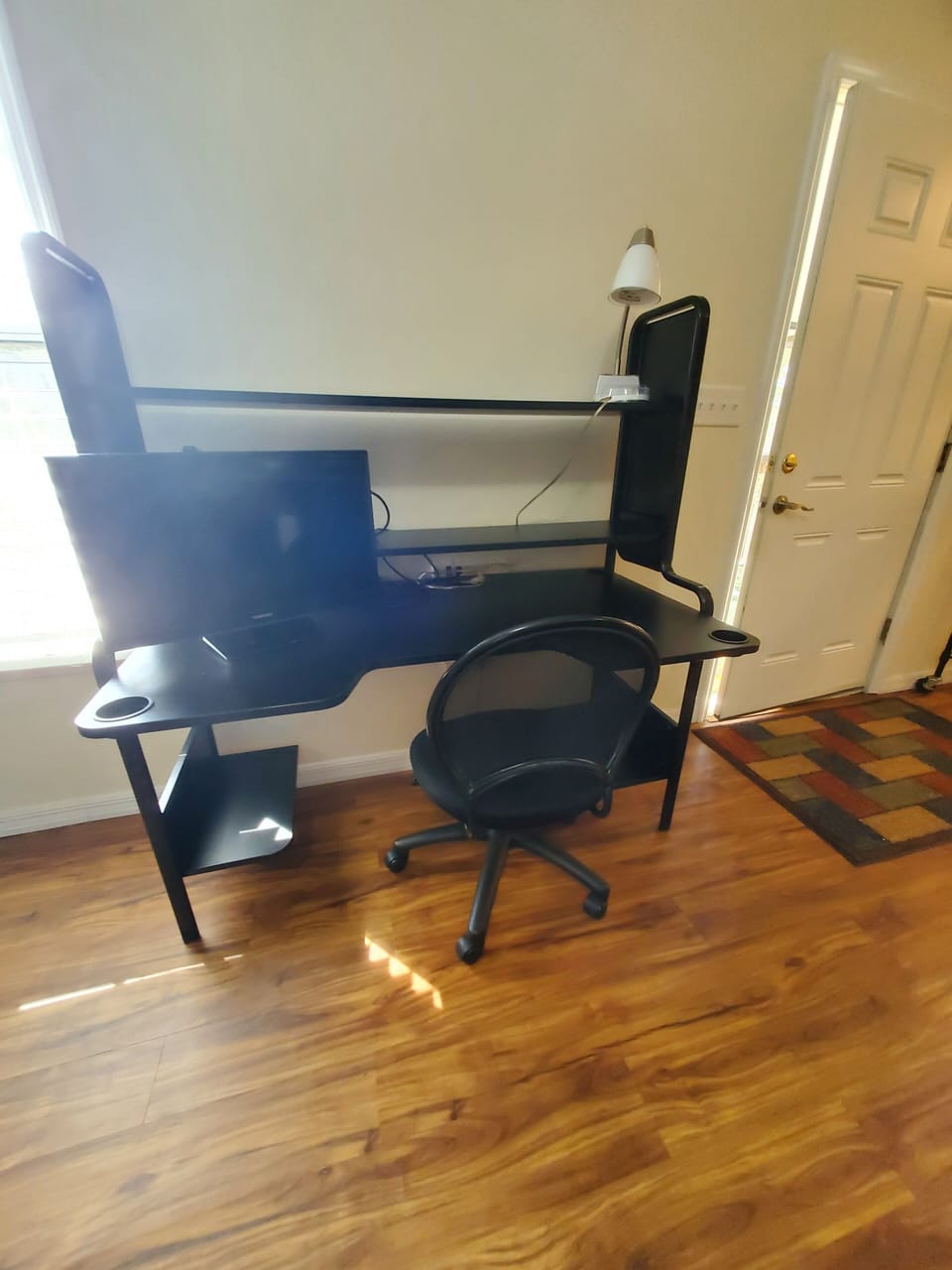 Desk with monitor for your laptop