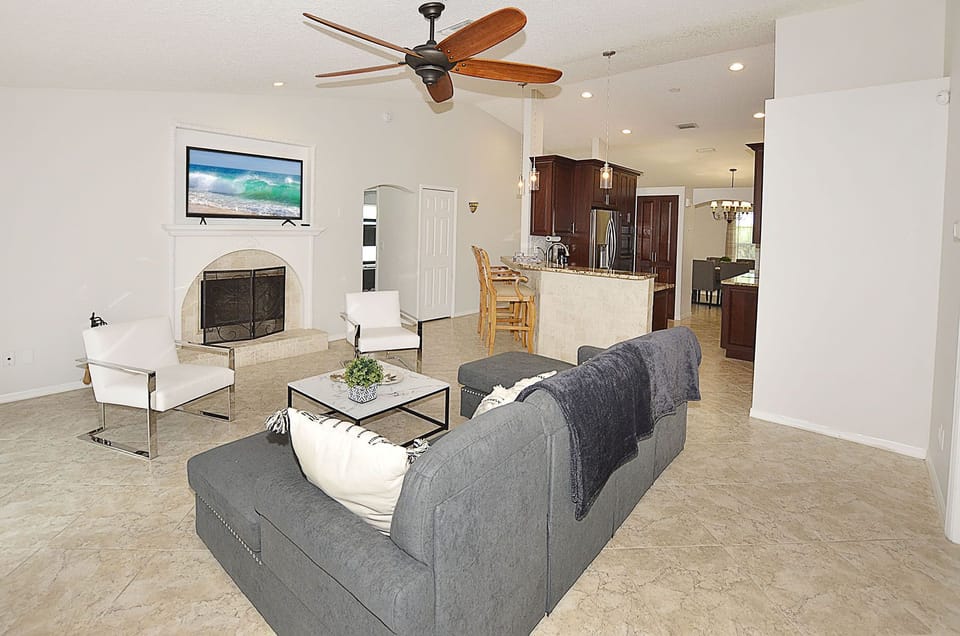 Living room 1 with Fire Place 