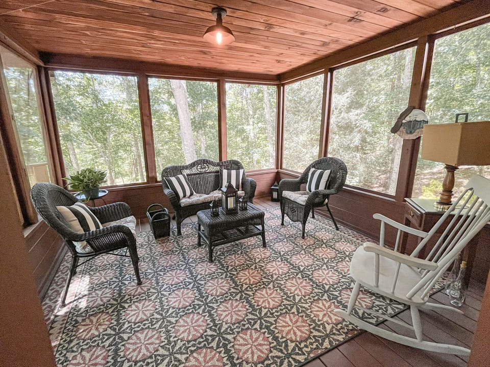 Beautiful screened in porch