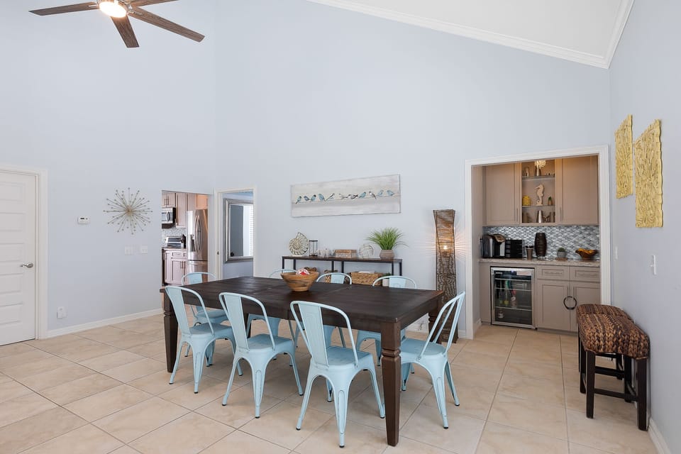 Beautiful dining table seats 8