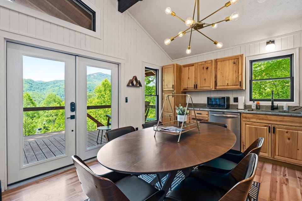 Access the covered deck right off the main floor