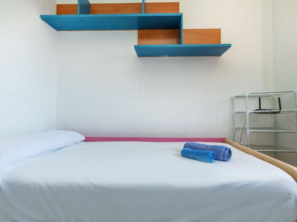 Wall, Interior Design, Bedroom, Furniture, Floor, Flooring, Bed, Bed Sheet, Room, Bedding