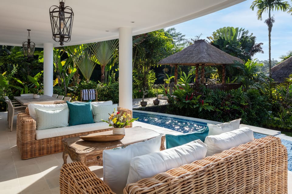 Comfortable seating at the pool