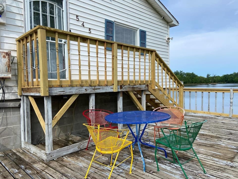 Outside Patio overlooking the lake