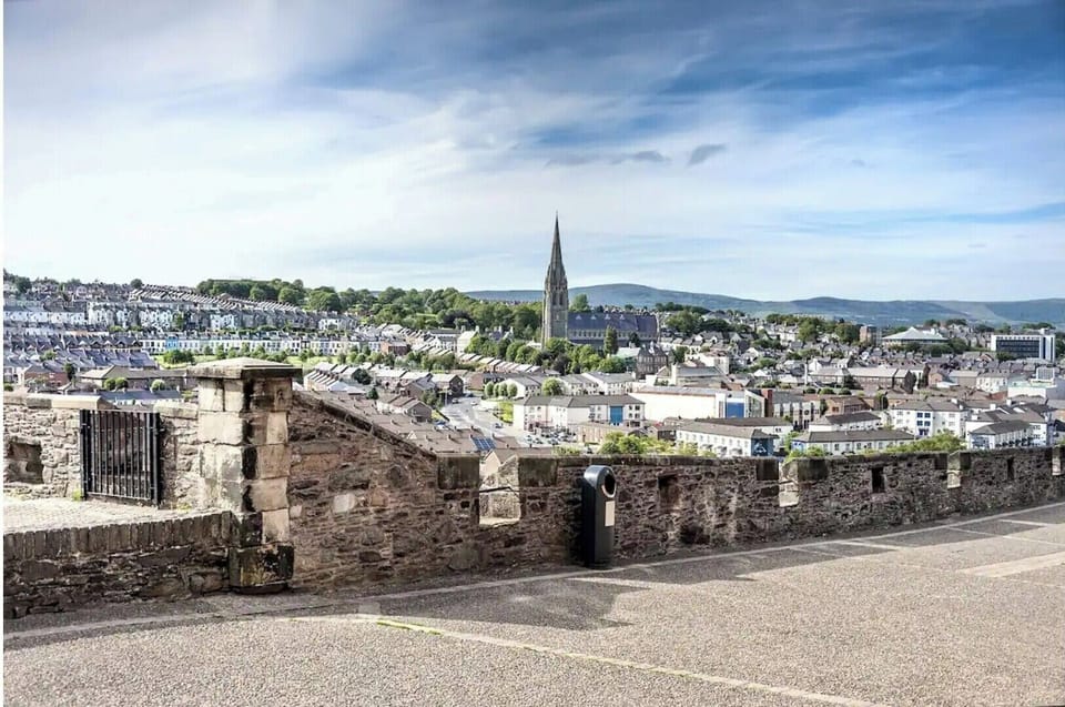 Derry City's Historic Walls are a 10-minute drive or short bus ride