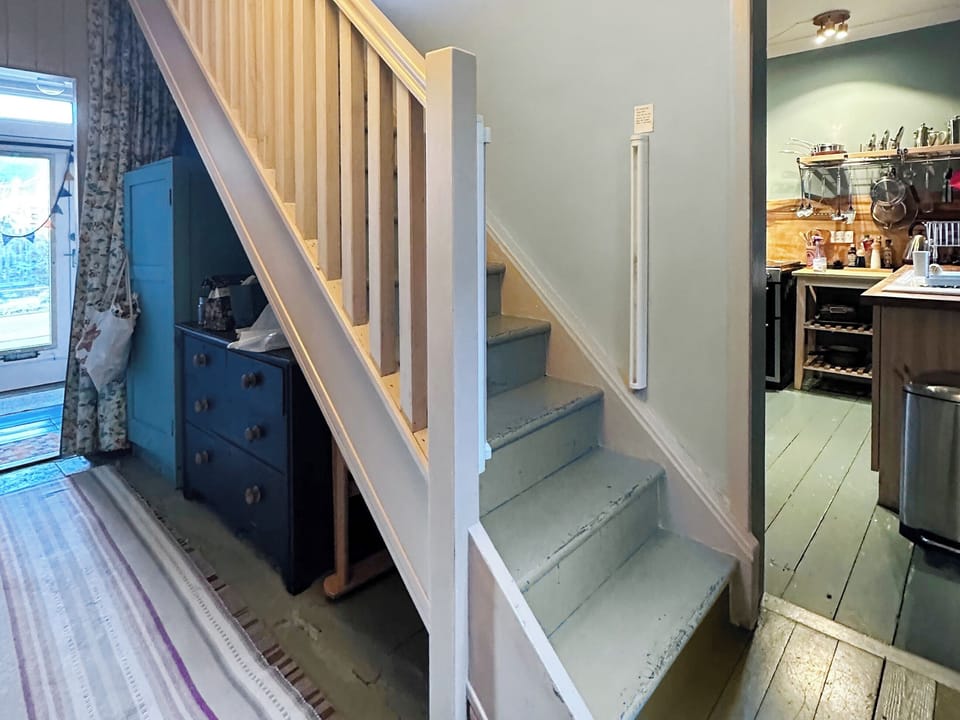 Hallway and stairs | Rosebank Cottage, Borgue, near Kirkcudbright