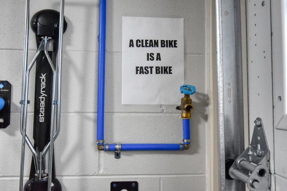 Bike washing station - available during bike park season. 