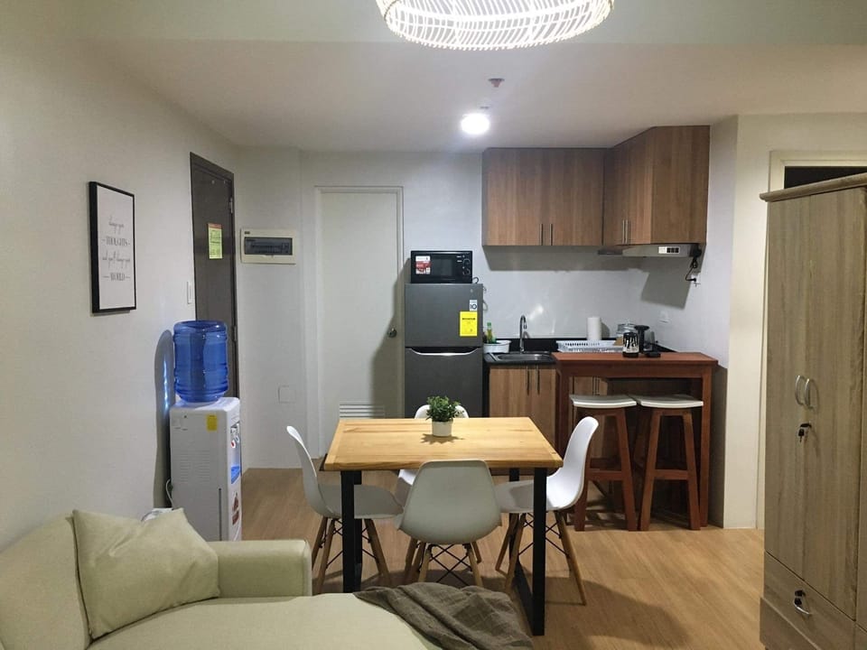 At night with added water dispenser for guests