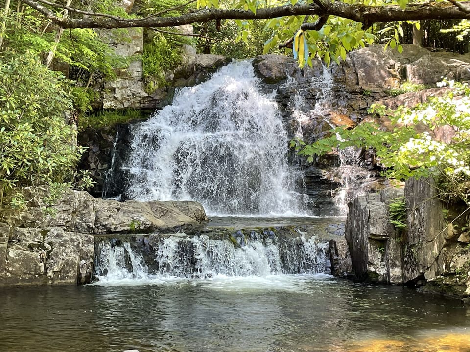 Waterfall at local hiking trail