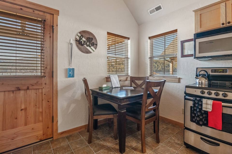 Quaint dining area.