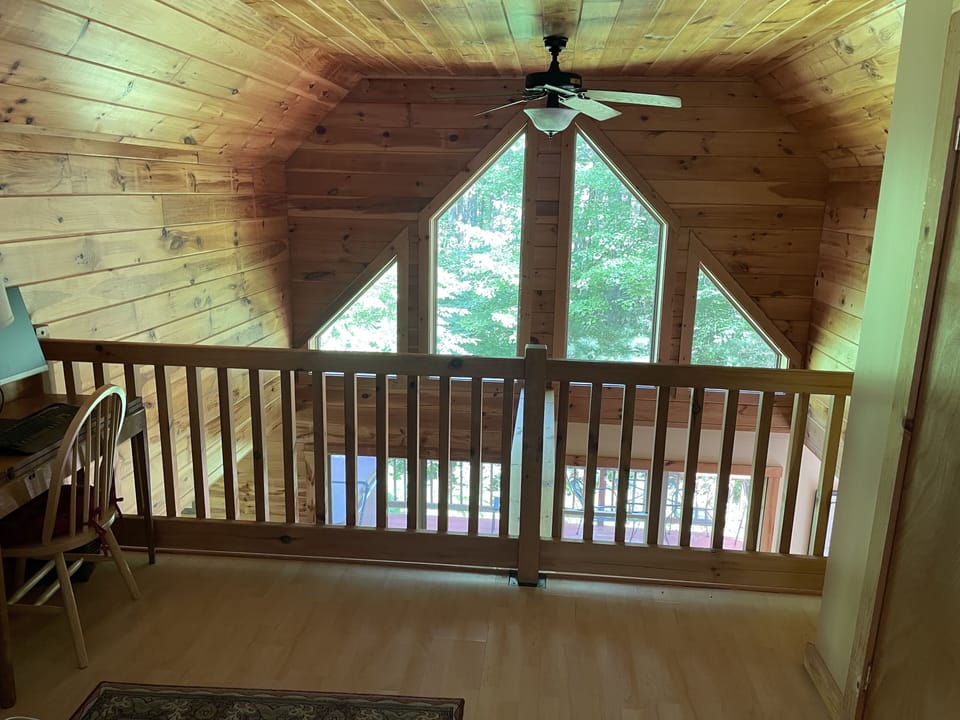 view from the loft working area