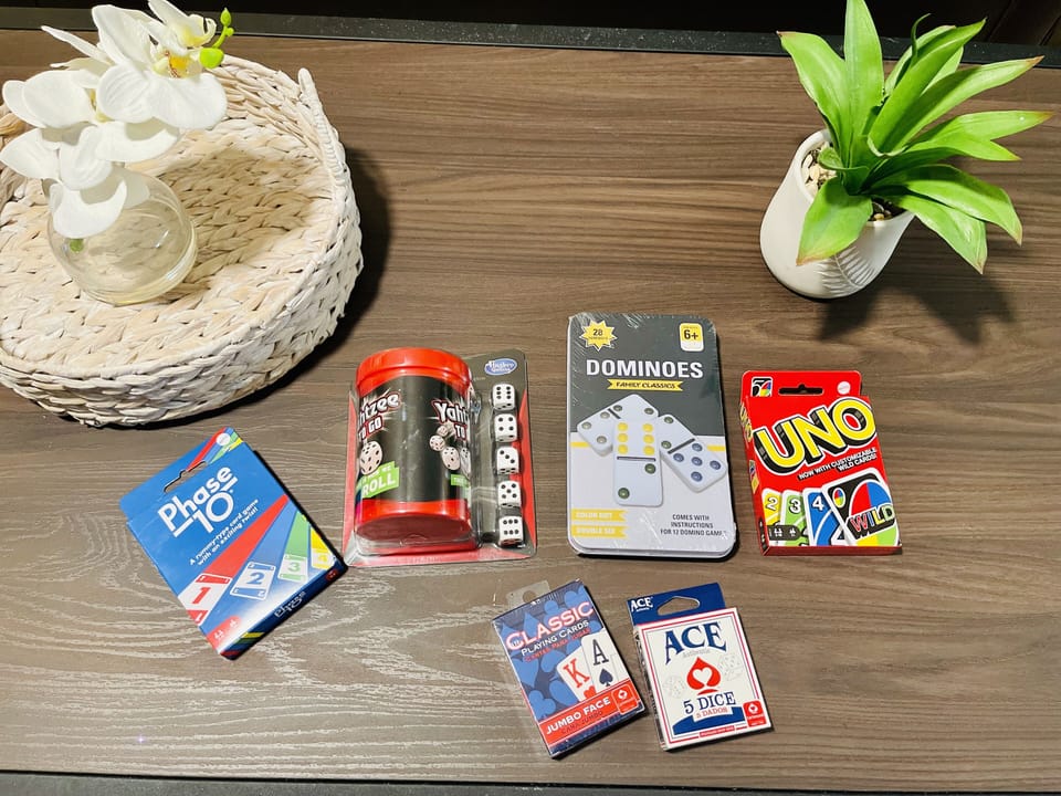 A few games for the evenings or the rainy days 