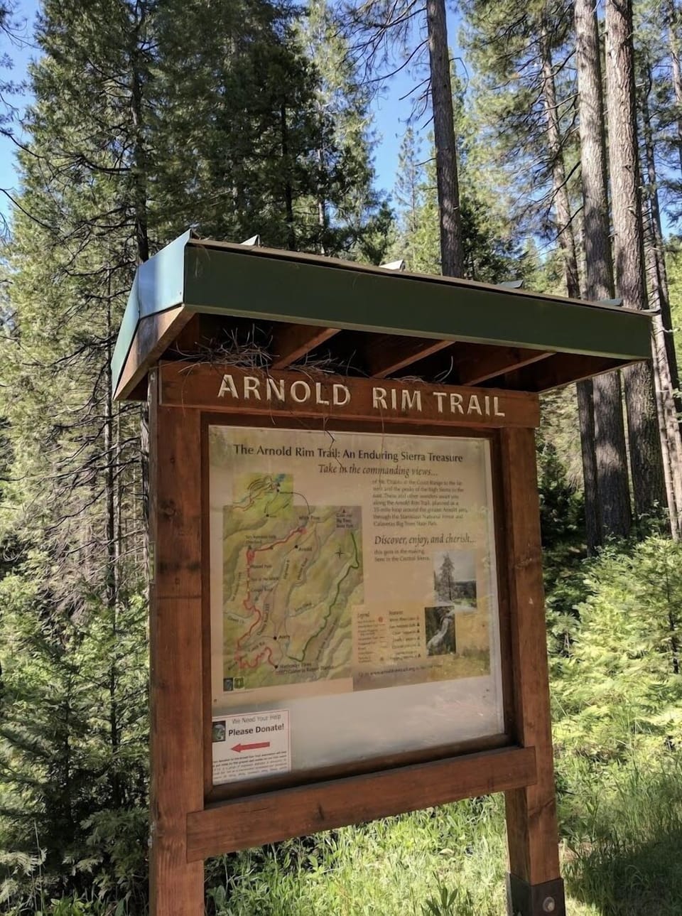 Arnold Rim Trail located only 2.5 miles from rental.