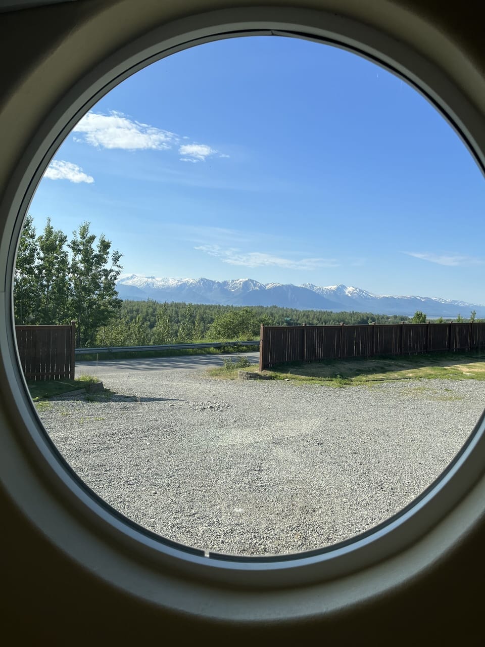 Wake up to this gorgeous view out of the downstairs queen bedroom!