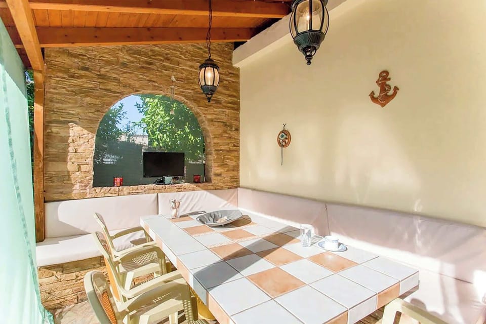 Soak in the sun by your private hot tub


