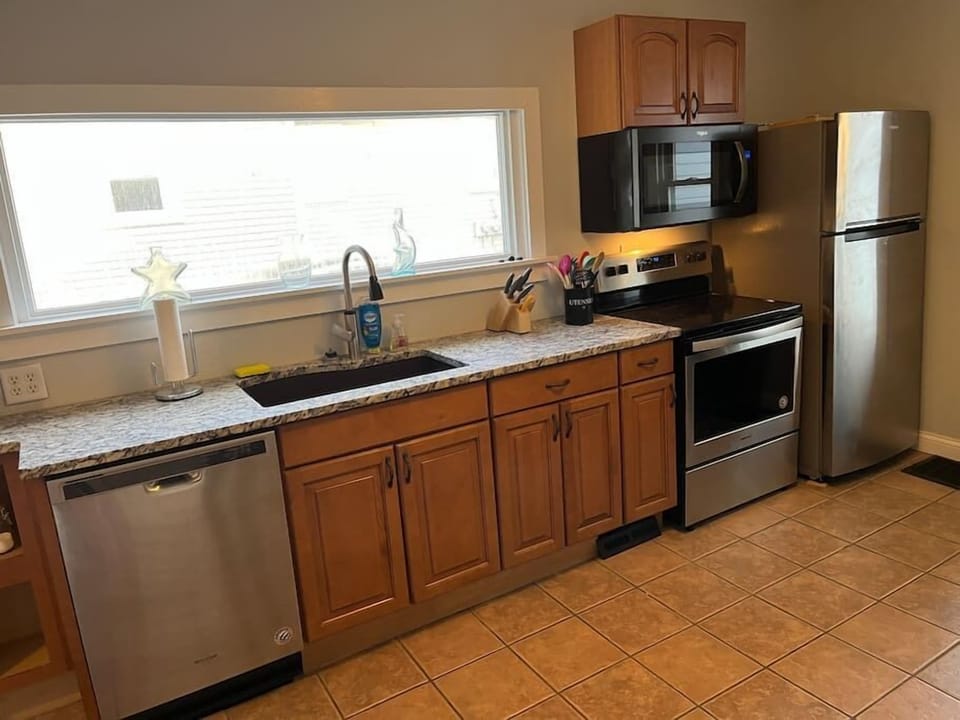 Kitchen. Nice cooking area and lots of light