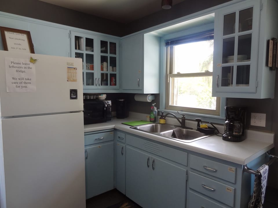Kitchen with Keurig and regular coffee pot