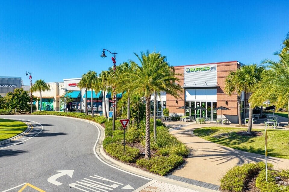 Explore tons of shops and cafeterias on Margaritaville Blvd 