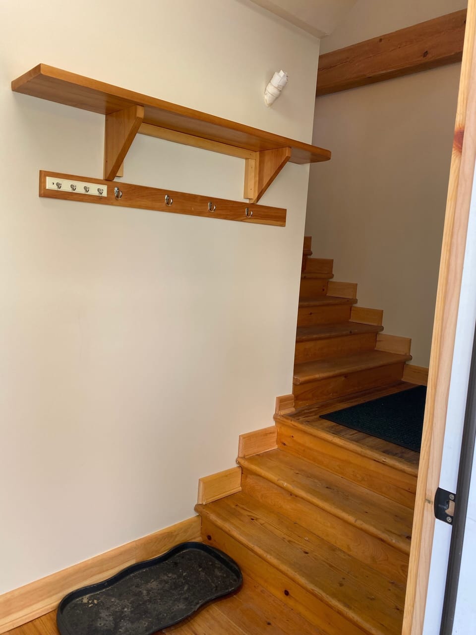 Private entryway from covered parking