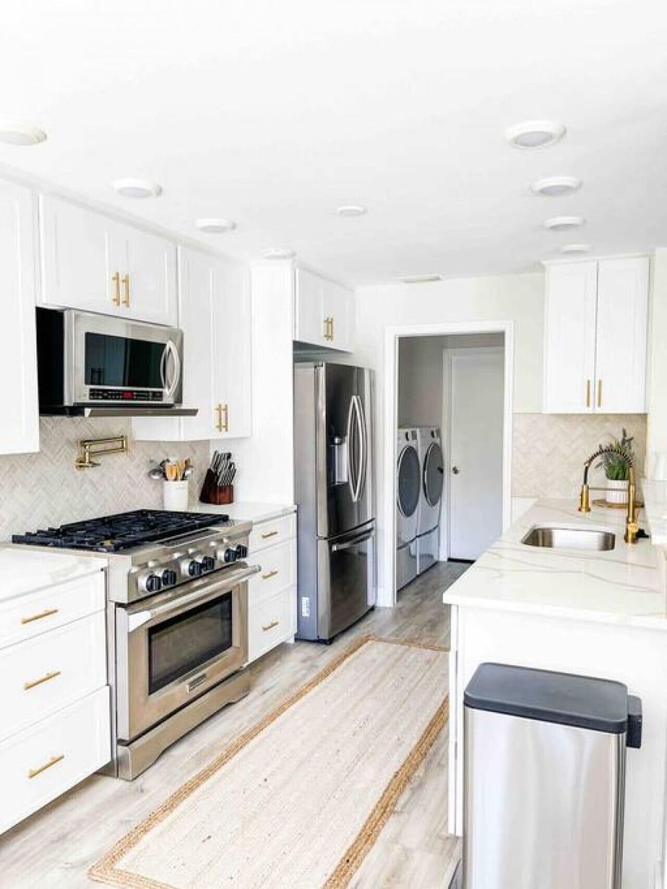 Fully stocked kitchen