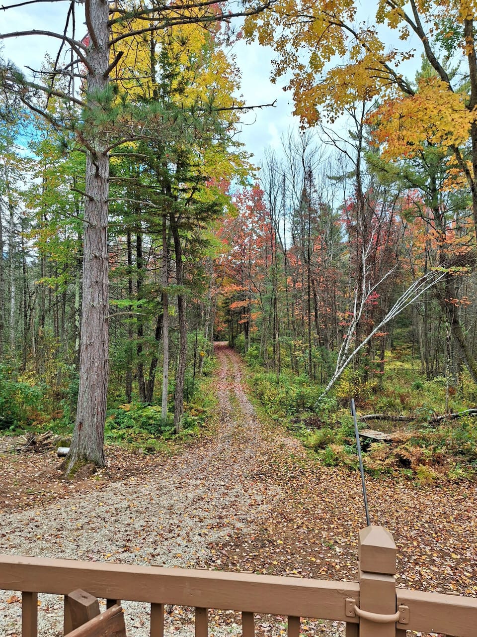 Direction to the main trail system.