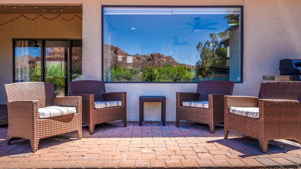 Comfy seating to take in gorgeous views! 