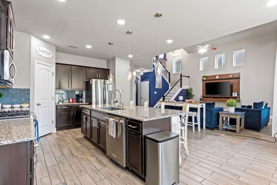 Modern kitchen with island