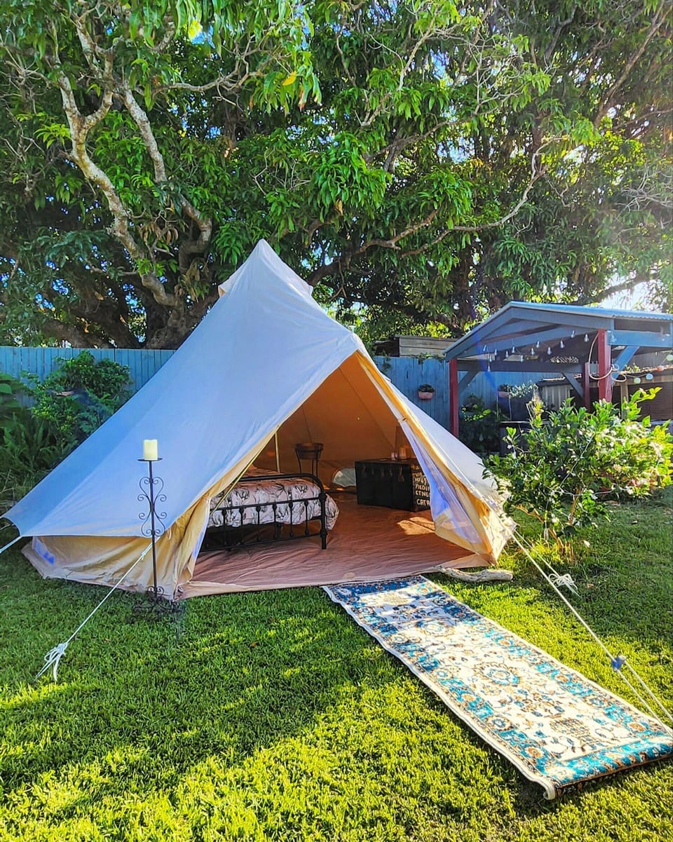 2nd Queen Bed is in Campania Catania a luxury 5m Bell Tent just next to the Spa