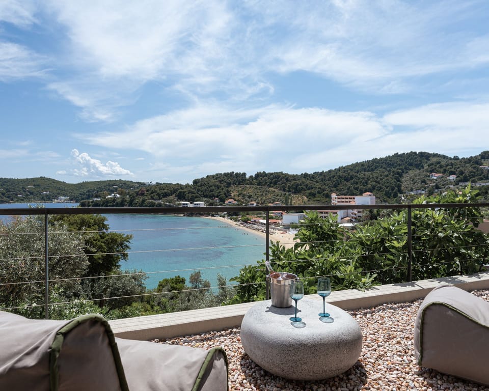 Exterior Siting Area With Sea View