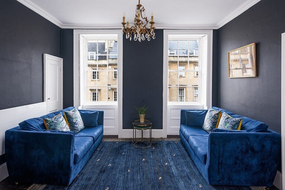 Living area with comfy sofas (that double up as a sofa bed).