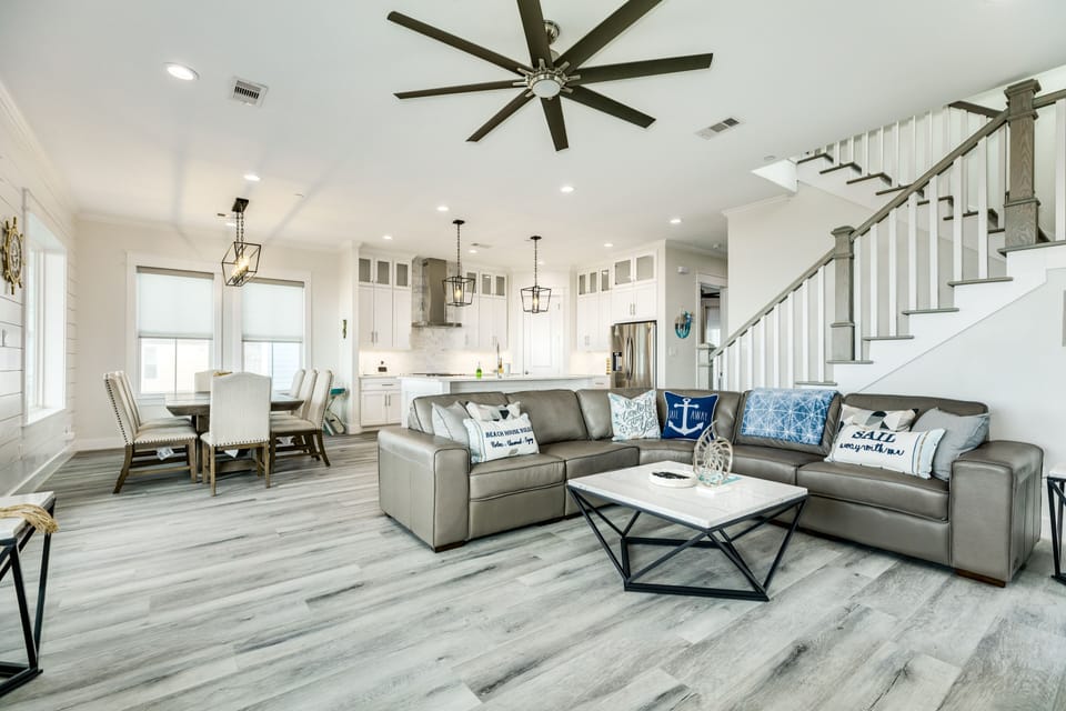 Bright and airy open living area