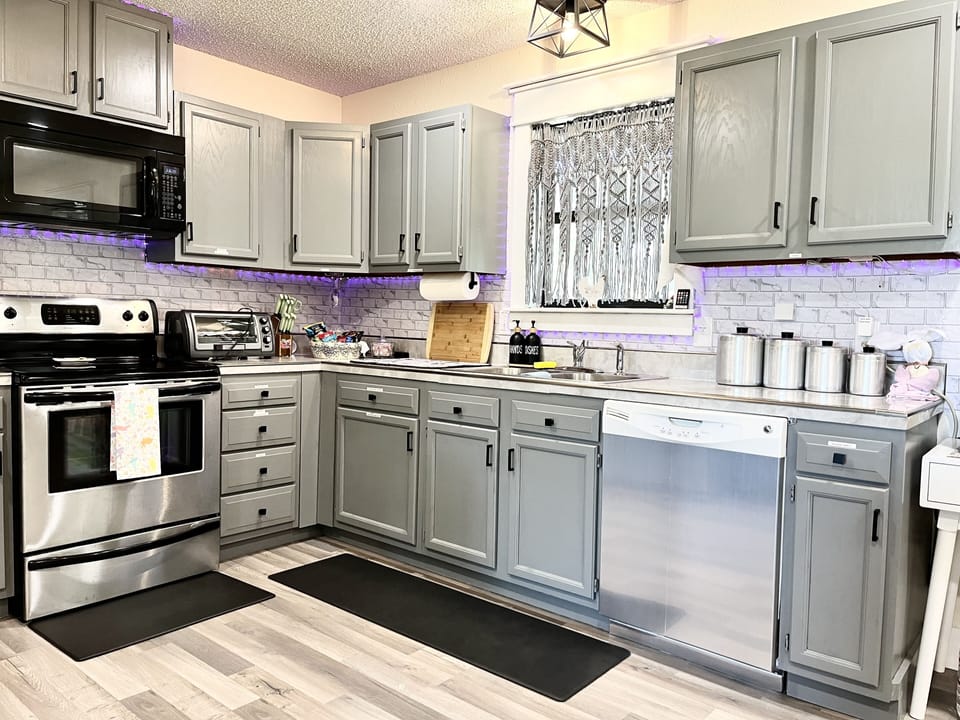 Fully stocked kitchen