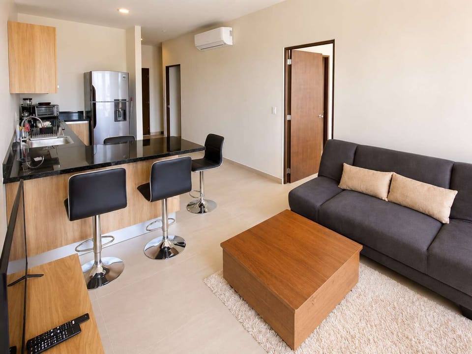 Bedroom corner with view