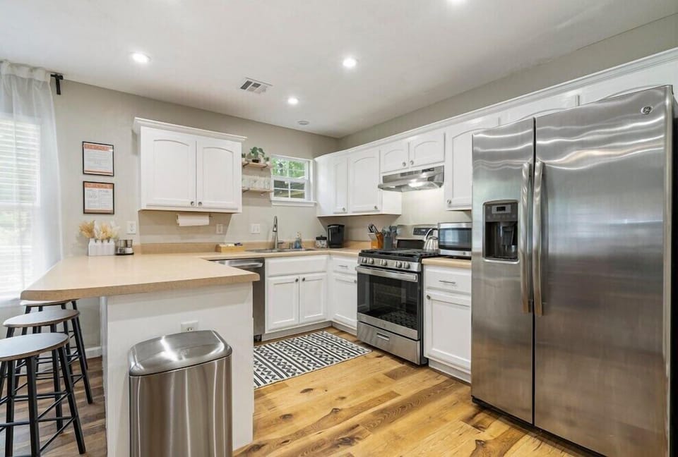 Make yourself at home in our fully equipped kitchen - perfect for preparing family meals or entertaining guests.