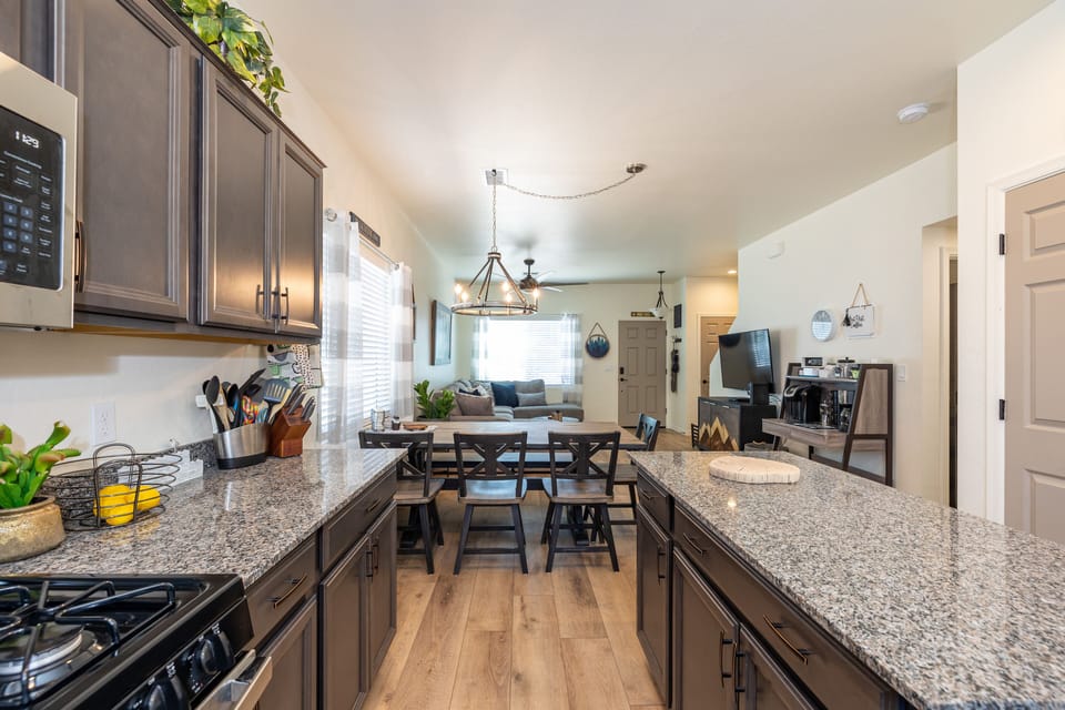 Kitchen to dining area