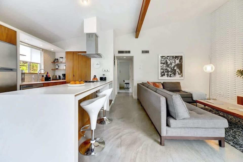 The large kitchen island - perfect for meals, games, or laptop time.
