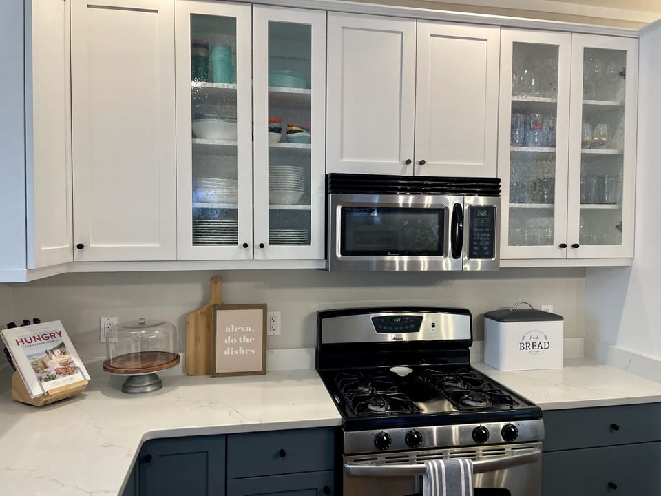 Fully stocked kitchen