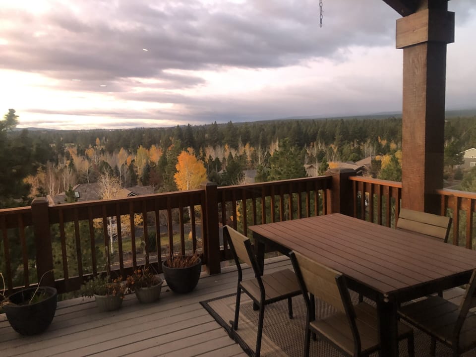 View from upstairs deck