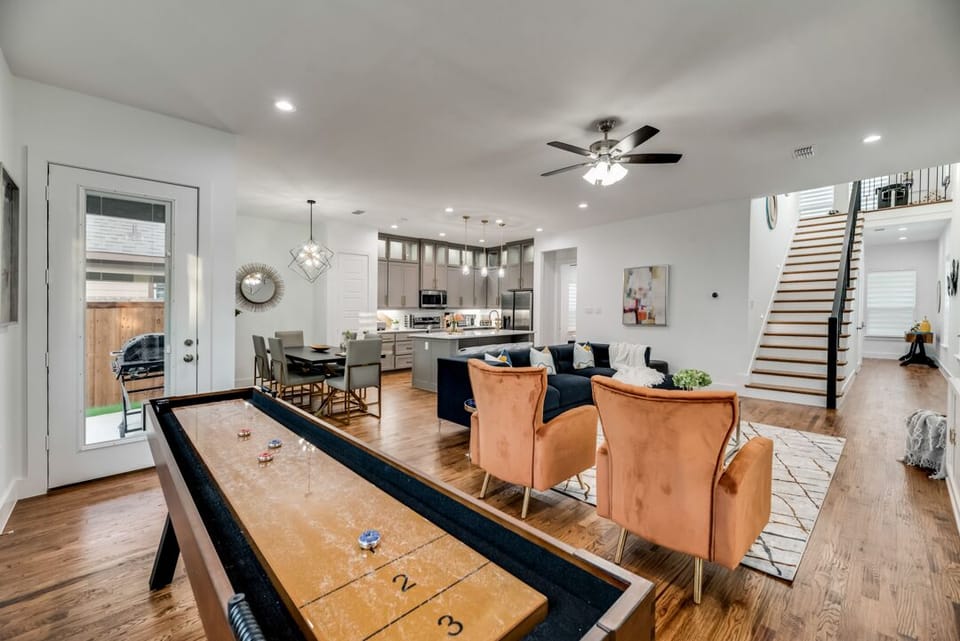 Open-concept living, dining and kitchen area!