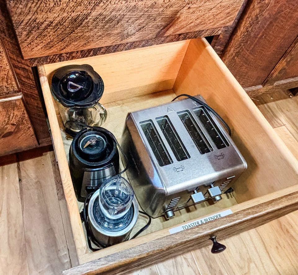 Blender, and toaster