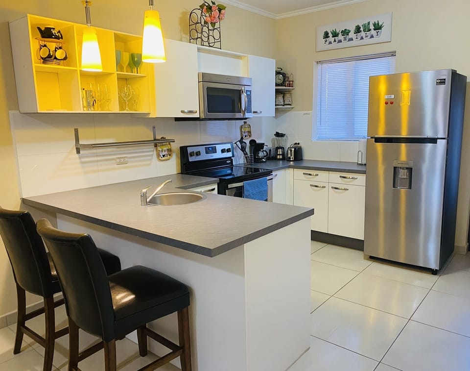 Fully stocked kitchen 